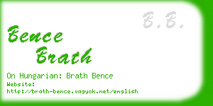 bence brath business card